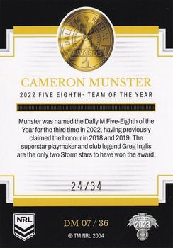 2023 NRL Traders Elite - 2022 Dally M Awards Priority #DM07 Cameron Munster Back